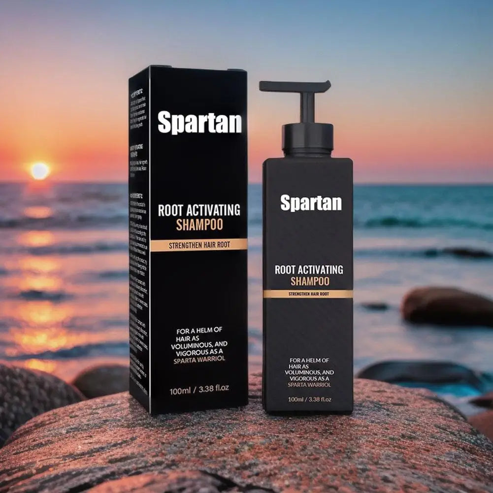 100/200ml Spartan Root Activator Shampoo Anti Hair Loss Hair Regrowth Non-irritating Fluffy Nourishing Shampoo Hair Care Product