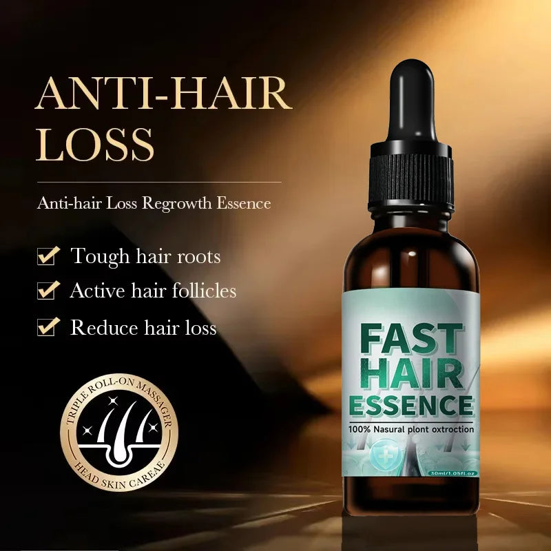 Hair Growth Essential Loss Regrowth Treatment Strengthens Hair Nourishes Scalp Light Weight Non Greasy Improve Scalp Circulation
