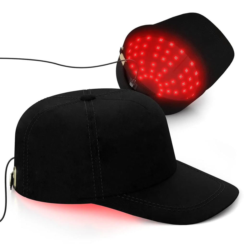 Hair Growth Laser Cap Red Light 660nm 850 nm Infrared Dual Chips Spectrum for Scalp Care Home Hair Loss Treatment for Women/Men